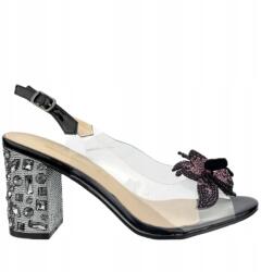 S. Barski Női szandál S. Barski MR51-704 black 37, Fekete (MR51-704 black)