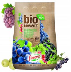 Grupa Inco Bio Florovit Táp Oldat Szőlőhöz, Köszmétéhez, Ribizlihez, Természetes, Granulátum, 5L (887)