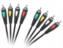 Cabletech Rca kábel audio kábel cinch 3m 4RCA- 4RCA Cabletech Eco-Line (KPO4003-3.0)