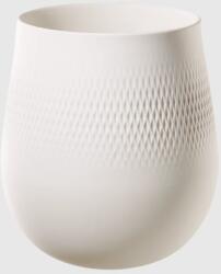 Villeroy and Boch V&B Manufacture Collier Blanc Carré váza 22, 5cm (10-1681-5512)