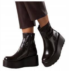 Casu Csokoládé Női Kényelmes Bokacsizma Rugalmas Felsőrész R 41 (7103320000415)