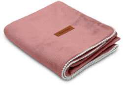 Sensillo Velvet babatakaró szegéllyel - sötét rózsaszín (970336)