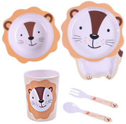 Bocioland 5 részes étkeszlet szett - oroszlán (858657)