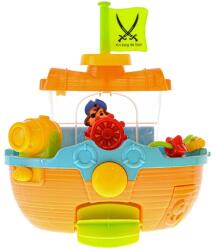 Mikro Trading 22 cm-es permetező fürdőcsónak tapadókorongokkal és tartozékokkal, dobozban (MI61536)