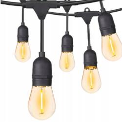  Vízálló Hálós Fényfüzér Kerti Girland 10M 10X E27 Led Izzó (5908222236007)