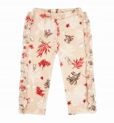 Ewa Collection Korall színű, fodros leggings gyerekeknek 62-es méret