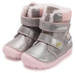 D.D.Step D. D. Step Madárkás ezüst bélelt baba cipő