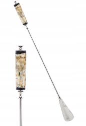  Hosszú cipőkanál fém, ezüst (125549)