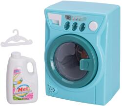Mikro Trading Gyerek mosógép 14 x 10 cm, elemes, fénnyel, hanggal és tartozékokkal, dobozban (MI88426)