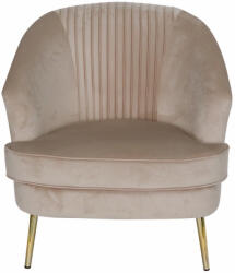 AdTrend Fotoliu catifea crem 72 x 68 x 80 cm (71579)