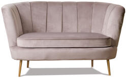 AdTrend Canapea velur gri 130 x 78 x73 h (60973) Canapea