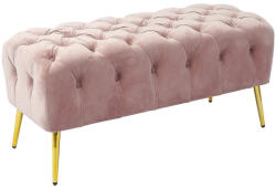 AdTrend Bancuta catifea roz 100 x 42 x 45 cm (74394) Canapea