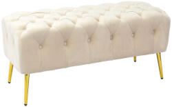 AdTrend Bancuta catifea bej 100 x 42 x 45 cm (74393) Canapea