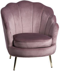AdTrend Fotoliu catifea roz 75 x 71 x 84 cm (67945)