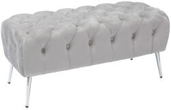 AdTrend Bancuta catifea gri 100 x 42 x 45 cm (74396) Canapea