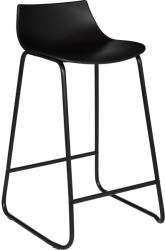 Brius Scaun bar Atmosphera Otac, 47x49x83 cm, polipropilena si metal, negru (JJ-194619C)
