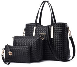 Cardinal Set Geantă de damă Shopper De umăr Neagră zm534 (zm534)