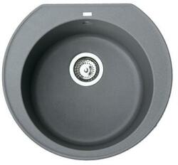 Metalac Omega Metalac Xgranit Gránit Mosogatótálca - Extra mély, Egymedencés, Kerek, Grafit (372997) - watermarkt