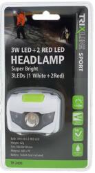 Trixline TR240S 3W+2db piros Led fejlámpa (Trixline-TR240S)