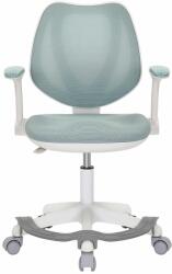 RFG Детски стол RFG Sweety White, до 100кг, меш, полипропиленова база, газов механизъм за регулиране на височината, син (606LD2/WHITE/HZ3008)