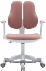 RFG Детски стол RFG Ergo Cute White, до 100кг, дамаска, полипропиленова база, коригиране на височината, розов (609LD2/WHITE/PINK TV)