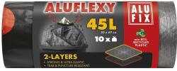 Alufix Szemeteszsák ALUFIX 45L 28 mikronos aluflexy fekete 10 darabos (MSZ45ALUFLEXYUNINEW) - vectraline