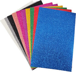  Dekorgumi csomag, csillogó, A/4, 10lap/csomag (KDS-653045) - officetrade