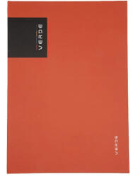 KARTON P+P Jegyzetfüzet, notesz A/5, keményfedeles, 96 lapos, vonalas, VERDE, téglaszínű (KPP-7-136) - officetrade