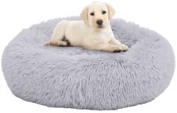 vidaXL 90x90x16 cm grey plush 171228