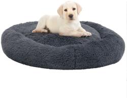 vidaXL 90x90x16 cm dark grey plush 171225