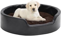 vidaXL 69x59x19 cm black/brown plush/pleather 171257