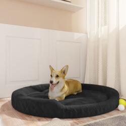 vidaXL 110x90x23 cm black plush 171396
