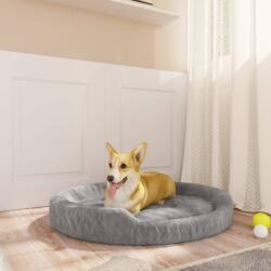 vidaXL 90x70x23 cm grey plush 171389