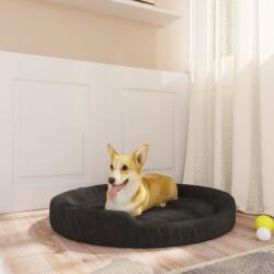 vidaXL 70x55x23 cm black plush 171394