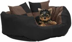 vidaXL 65x50x20 cm fekete-barna 171219