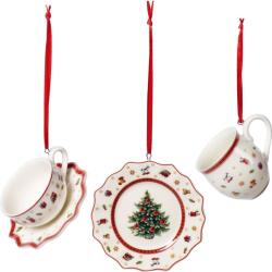 Villeroy & Boch V&B Toy's Delight Decoration karácsonyfadísz szett 3részes, Étkészlet (14-8659-6664)
