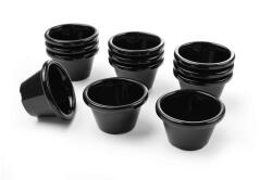 HENDI Set 12 buc Ramekin, 45 ml 60x60x(H)35 mm, plastic negru, Hendi, DNH565605 (DNH565605)