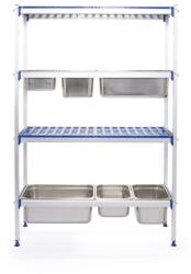 Hendi Raft depozitare din aluminiu pentru tavi GN, DNH812266 (DNH812266) Raft