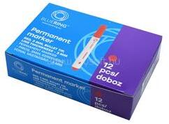 BLUERING Alkoholos marker 3mm, kerek végű BlueringR piros (BLUERING_JJ20523BPROUND) (BLUERING_JJ20523BPROUND)