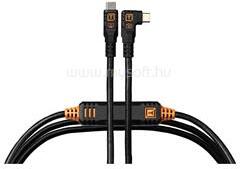 Tether Tools TetherPro Optima 10G USB-C, 4.6m, Straight to Right, (fekete) (CUC15RTG2-BLK) (CUC15RTG2-BLK) - mysoft