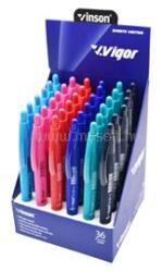 Vinson Golyóstoll nyomógombos 0, 7mm G2 vegyes test displ 36 db/display (VINSON_59128) (VINSON_59128)