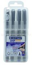 Centropen Alkoholos marker készlet, 0, 3mm, S OHP 2634, 4 klf. szín (CENTROPEN_626340401) (CENTROPEN_626340401)