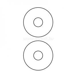  Etikett címke, CD-hez 117mm100 lap, 2 címke/lap (ETIKCD117) (ETIKCD117)