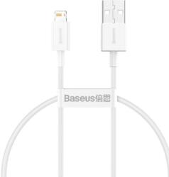 Baseus CALYS-02 Superior gyors töltőkábel Lightning 2.4A 0.25m Fehér (6953156205390)