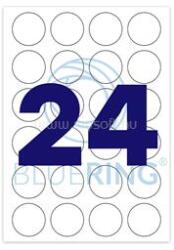  Etikett címke, 40mm, kör 100 lap, 24 címke/lap (ET40MMKOR) (ET40MMKOR)