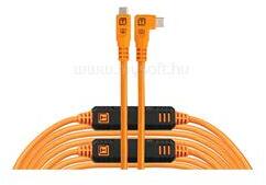 Tether Tools TetherPro Optima 10G USB-C, 9.4m, Straight to Right, (narancs) (CUC31RTG2-ORG) (CUC31RTG2-ORG) - mysoft
