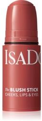 IsaDora The Blush Stick multifunkcionális smink a szemre, az ajkakra és az arcra árnyalat 46 Soft Brown 5.5 ml