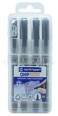 Centropen Alkoholos marker készlet, 1mm, M OHP 2637, 4 klf. szín (CENTROPEN_626370401) (CENTROPEN_626370401)