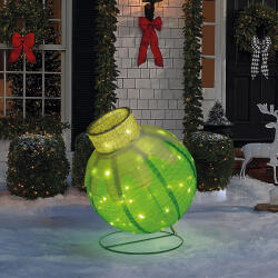 Globiz International Kft Világító dekoráció - gömbdísz - 60 LED - 60 x 83 cm - zöld - 100-200V AC (59772B)