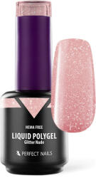 Perfect Nails Liquid Polygel - Glitter Nude - 15ml - Perfect Nails